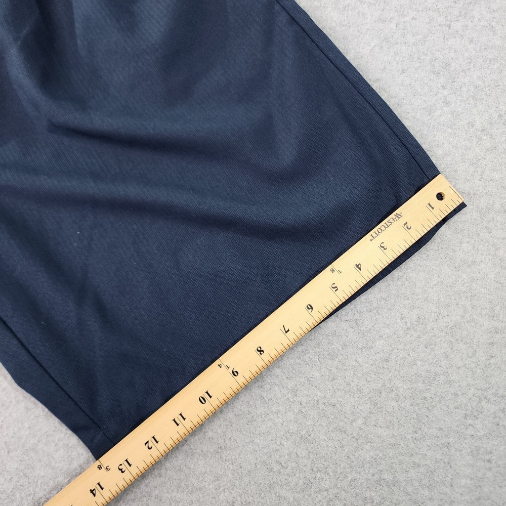 Nike Golf Shorts Men 37x9 Navy Blue Dri-Fit Bermuda Pleated Ribbed 186264 Tag 38 - Picture 6 of 15